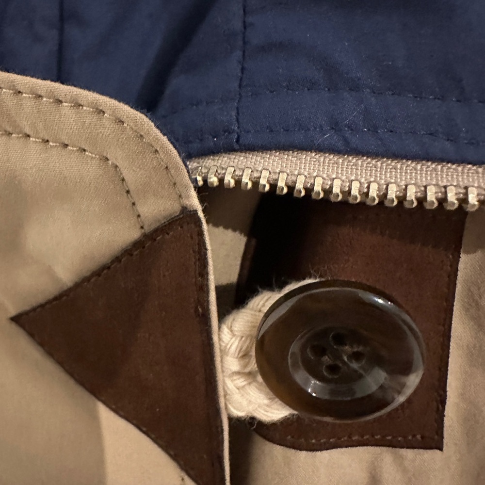 NWOT- EN OR Reversible Beige and Navy Jacket - Picture 5 of 8